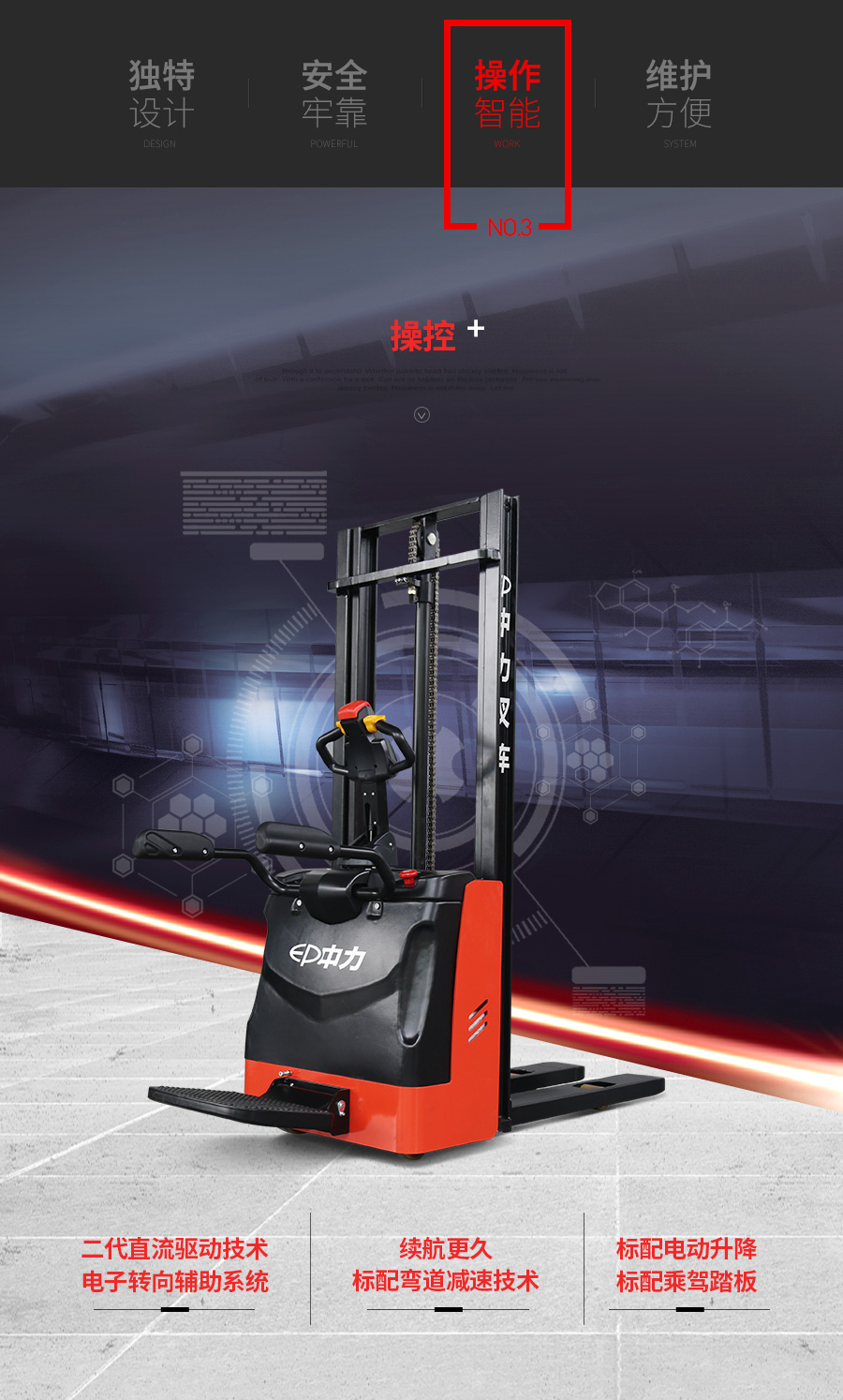 RSB151Z 1.5噸電動堆高車, 28唧車設備 28FORKLIFT EQUIPMENT